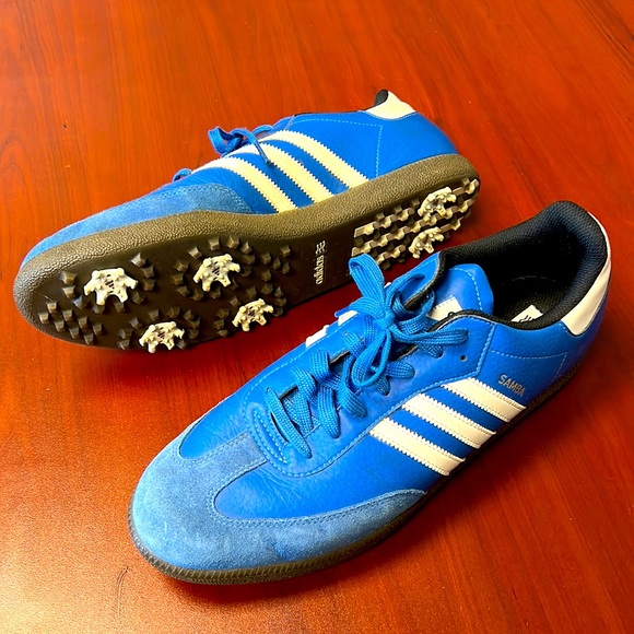 adidas Shoes Adidas Samba Mens 2 Golf Shoe Special Edition Blue
